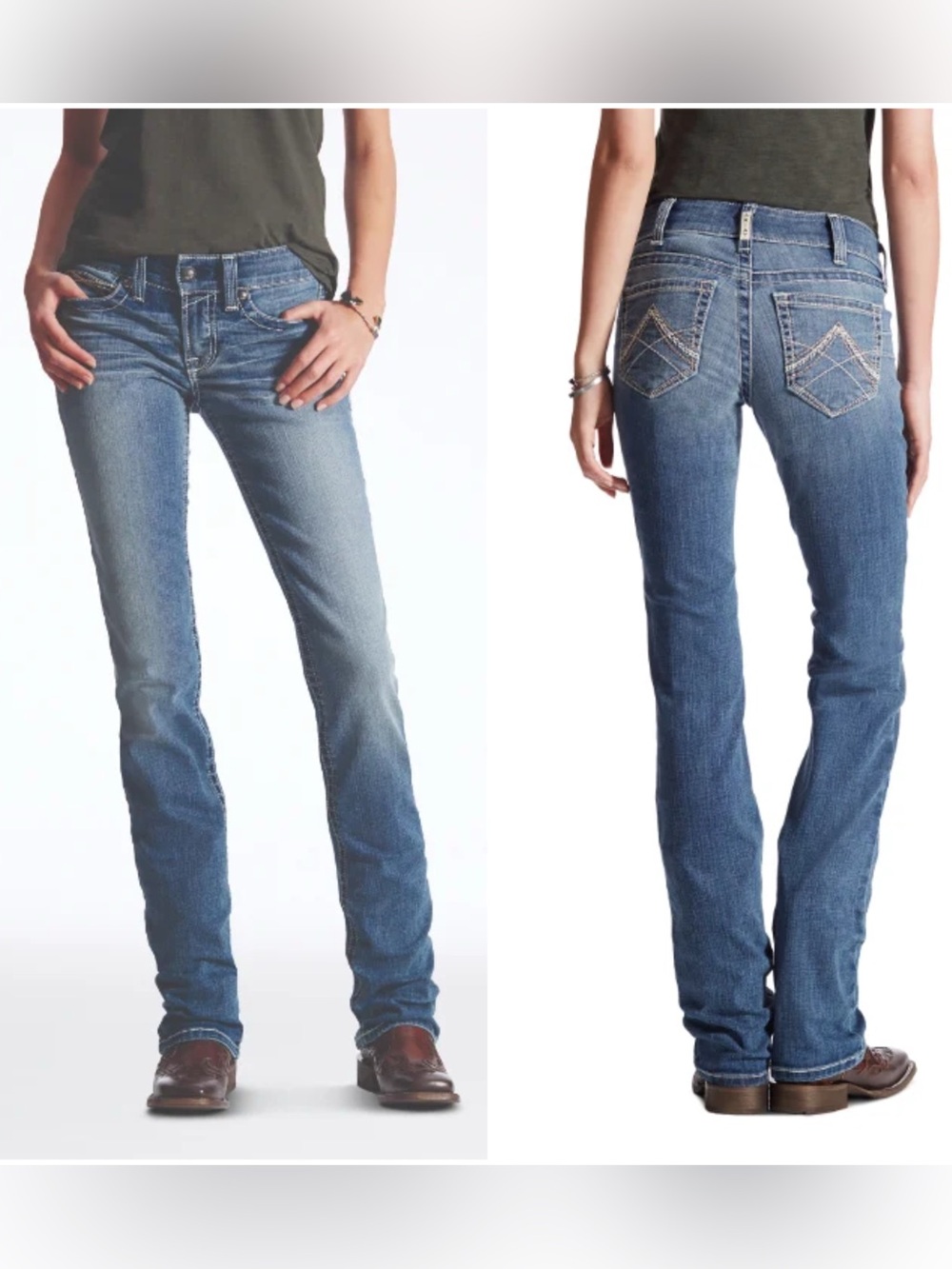 Ariat R.E.A.L. Straight Icon Jean | Rainstorm